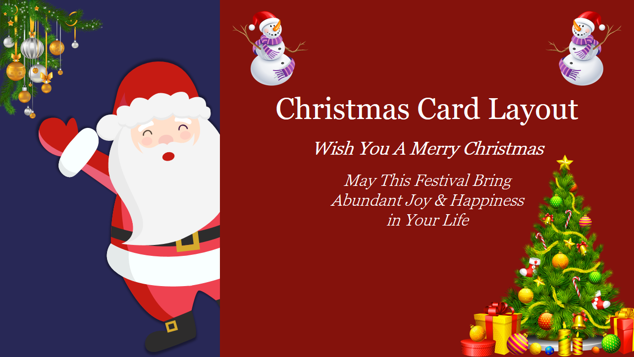 Christmas Card Layout